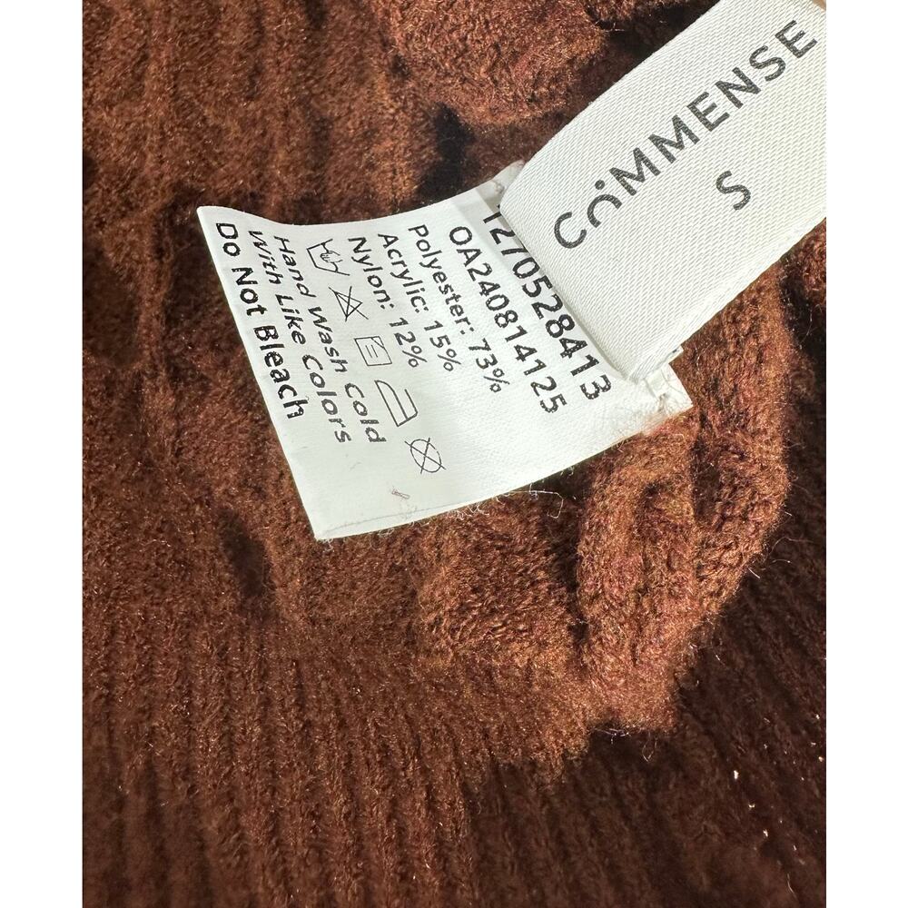 Commense Sweater Size Small Oversized Cableknit C… - image 6